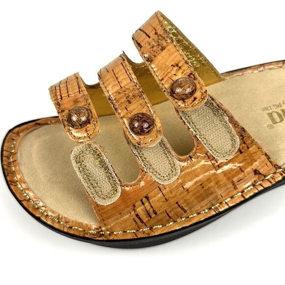 NWOT ALEGRIA Fiona Cork Print Slip On Platform Sandals EUR 37 US 7-7,5 - Picture 7 of 14